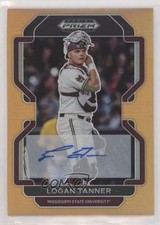2022 Panini Prizm Draft Picks Neon Orange 7/20 Logan Tanner #PDP55 Auto 0j81