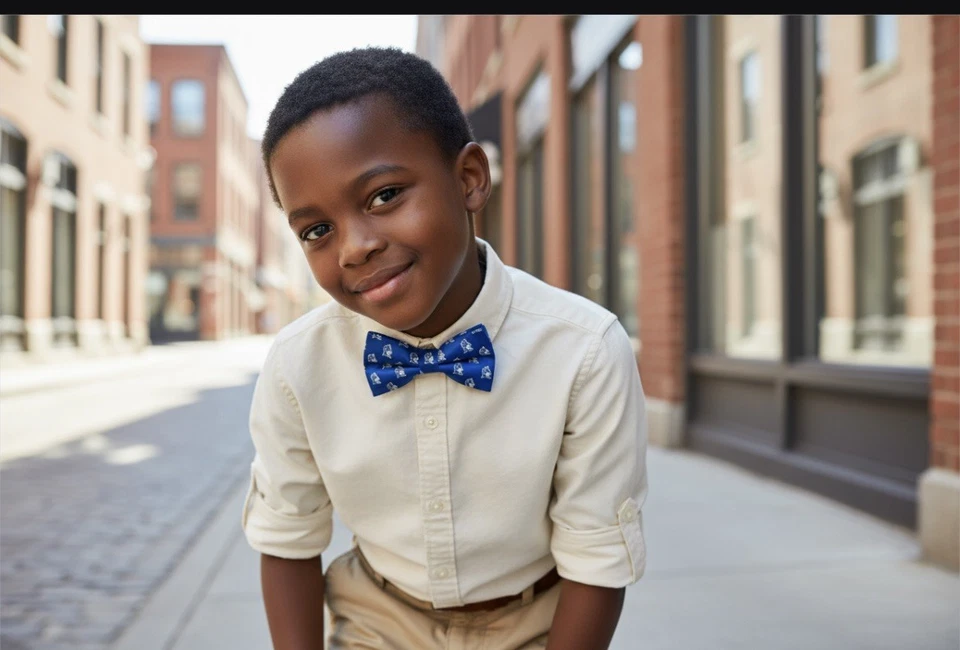 Галстук-бабочка для мальчиков Duke University Blue Devils регулируемый и новый с прикрепленными бирками  - Изображение 3 из 3