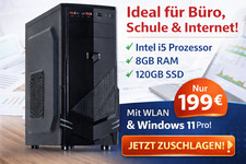 Windows 11 PRO Business PC Intel i5 Bis 4x 3.70GHz 8GB RAM SSD DVD