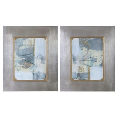 Gilded Whimsy - 36.5 inch Abstract Print (Set of 2) Art Uttermost 41613 - Picture 7 of 9