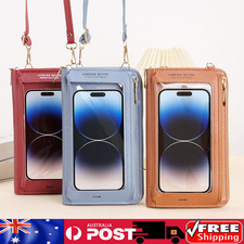 Women's PU Touch Screen Crossbody Phone Bag Shoulder Purse for Daily Travel
