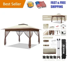 Large 12'x12' Waterproof Gazebo with Easy Setup – Perfect for Outdoor Living