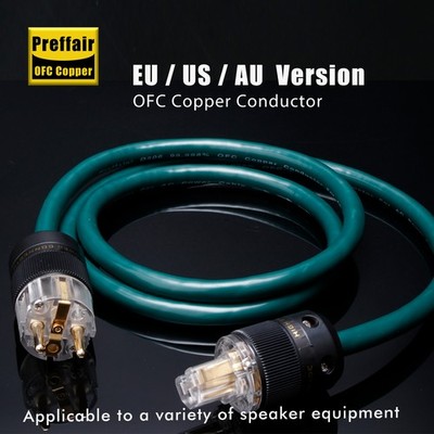 12AWG HiFi Power Cable 4N OFC Supply Mains Cord for Speakers Amplifier CD Player