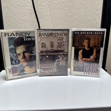 Randy Travis 3 Cassette Lot - Storm Of Life, High Lonesome, No Holdin Back