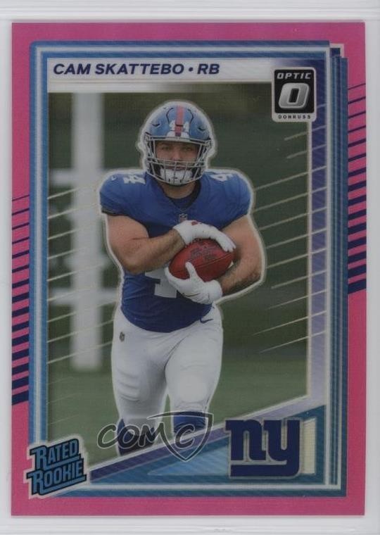 Cam Skattebo Panini Donruss #302 Preview Pink Optic