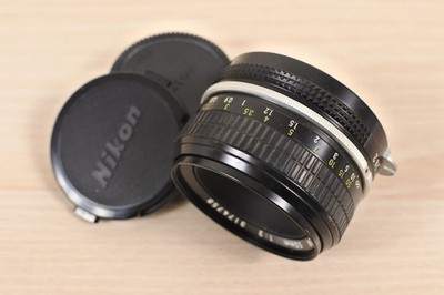 Nikon NIKKOR 50mm f/2 Non-AI Pre-AI Manual Focus Lens F Mount Made