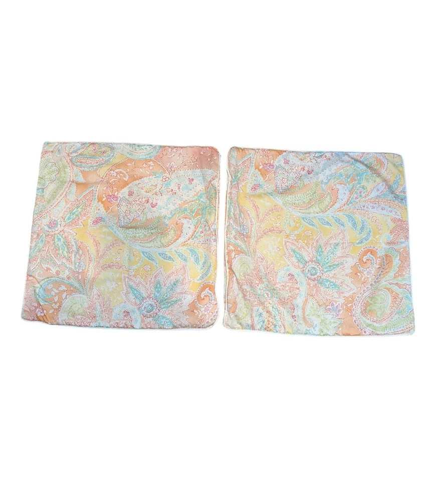 Lauren por Ralph Lauren Jamaica Paisley Coral Rosa Conjunto de 16" 2 - Imagem 4 de 4