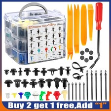 925PCS Car Body Plastic Clips Rivets Retainer Bumper Screws Panel Fastener Kits