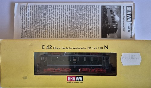 BRAWA N 1202 Elektrolok E 42 der DR -neuwertig- in OVP  | Condition: Gebraucht