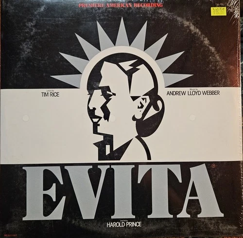 EVITA 2LP Harold Prince Andrew Lloyd Webber Tim Rice 1979 SEALED Soundtrack