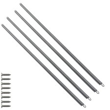 12inch/30cm RV Screen Door Spring Closure Kit, MARRTEUM 4Pcs Stainless Silver