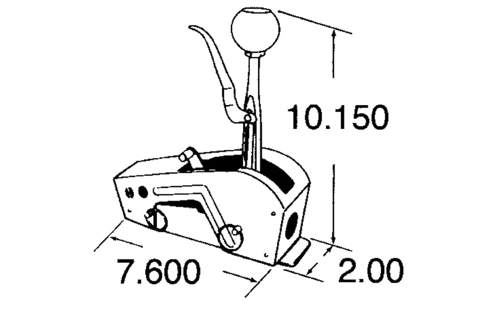 Hurst 3160014 Quarter Stick Shifter Chrysler TF A-727/A-904 Ford C4/C6 Fits Reve - Image 3 of 4