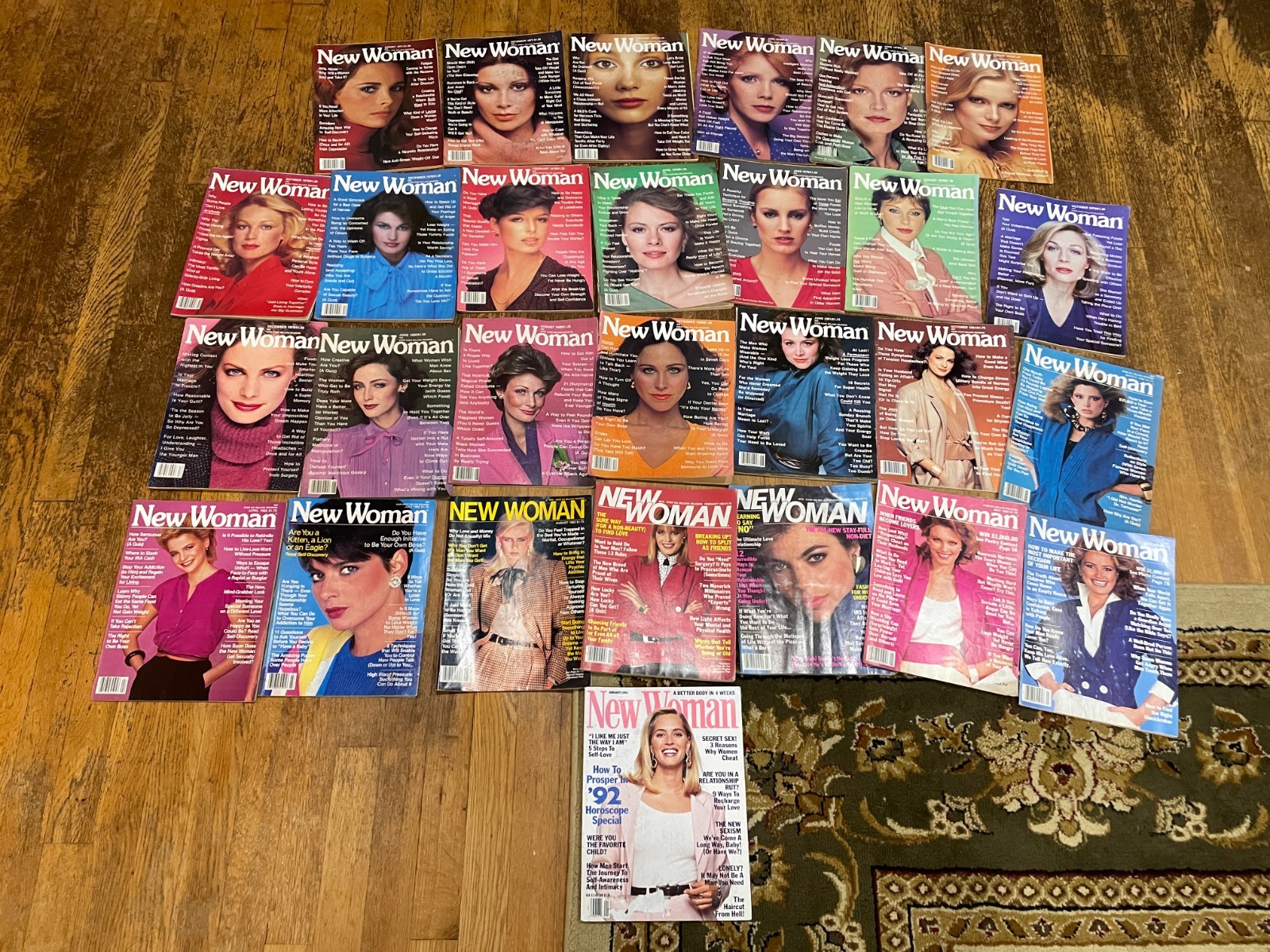 New Woman Magazine Lot of 28 Issues 1970's 1980's 1990's Vintage Fashion
