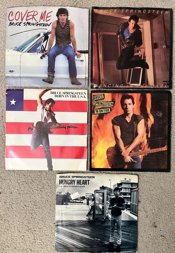 BRUCE SPRINGSTEEN-Lot of 5 US 45s: Cover Me Hungry Heart Dancing in the Dark