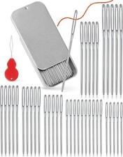 Durable 80 Piece Blunt Needle Set   Perfect for Knitting and Crochet Projects