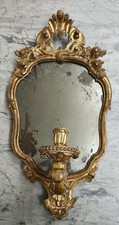 cornice specchiera antica in legno dorato 700 XVIII