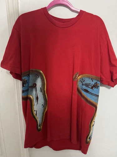 Tee shirt rouge Supreme The Persistance Of Memory taille L SS19 occasion