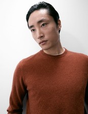 Marks & Spencer Mens Maple Cashmere Round neck Long sleeved Jumper - M&S