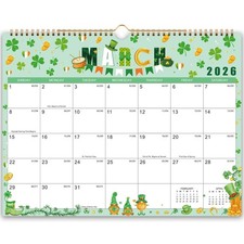 2026 Calendar - 2026 Wall Calendar, Jan. 2026 - Dec. 2026, 14.6'' x 17" 12"