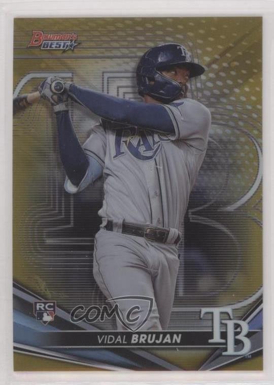 2022 Bowman's Best Gold Refractor 36/50 Vidal Brujan #55 0q26