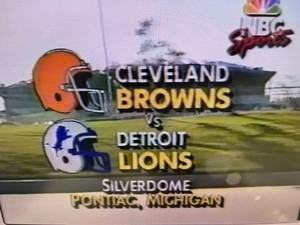 1989 Cleveland Browns at Detroit Lions game dvd
