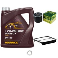 Mann Inspektionspaket 5L Mannol Longlife 5W-30 FüR KIA Sorento II 2.4 Cvvt