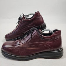 Trickers International Men's Leather Shoes Made in Italy - Burgundy - Size 9 UK