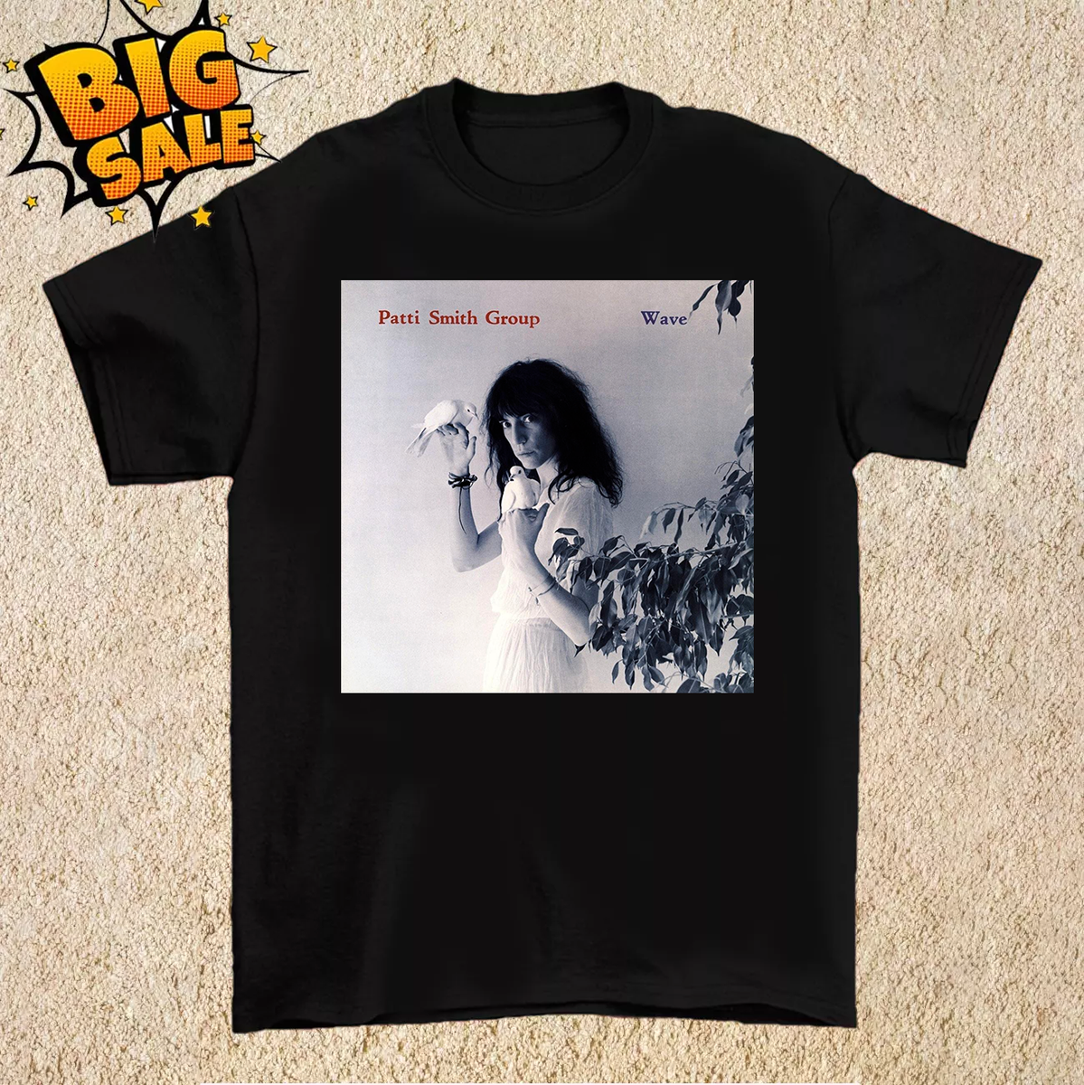 Patti Smith Group - Wave ALbum Cotton T Shirt Full Size S-5XL | eBay