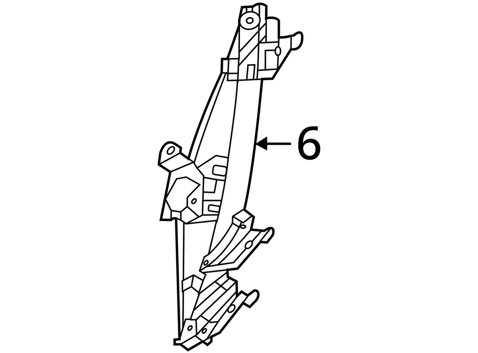 20 21 22 23 24 NISSAN VERSA Front Door Regulator Left — 第 4/4 张图片