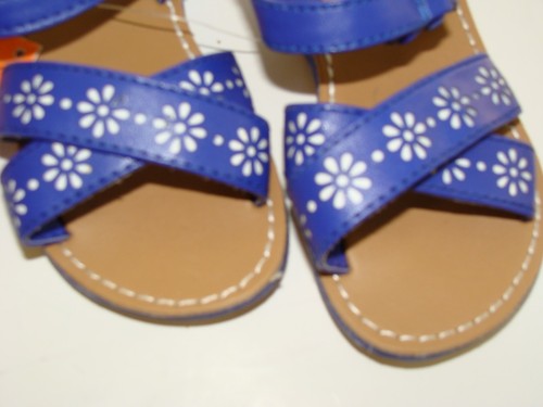 Gymboree Safari Smiles Sandals Bright Blue Girls Size 5 Toddler Shoes NEW - Picture 2 of 4