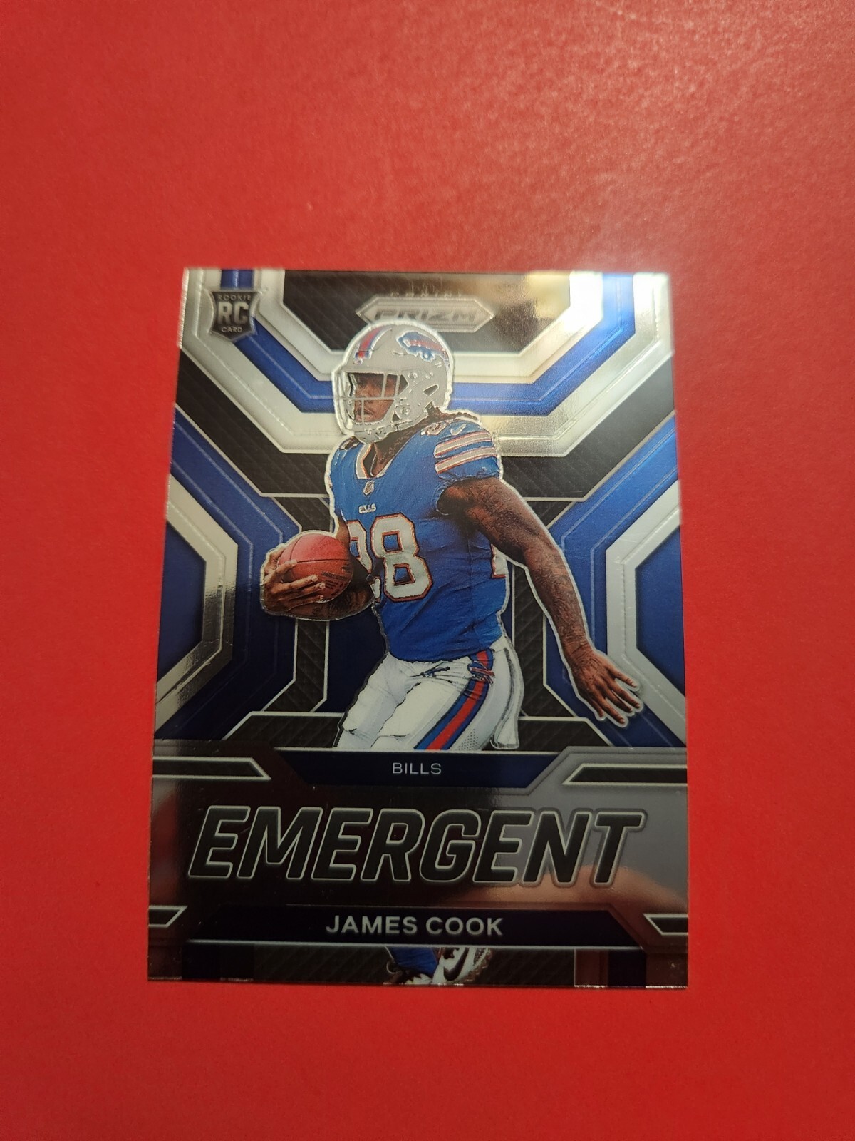 JAMES COOK 2022 PANINI PRIZM RC #E-13 EMERGENT BILLS RB