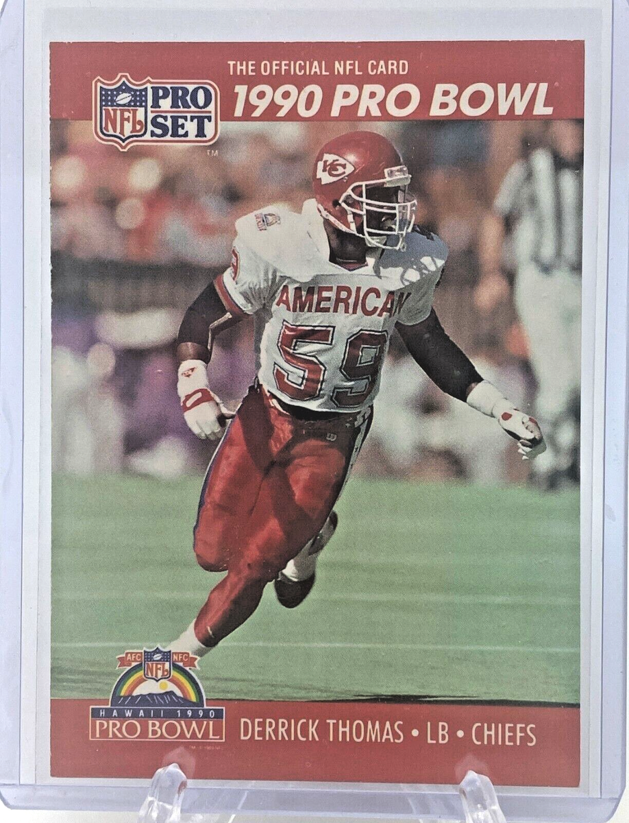 Rare Vintage Derrick Thomas 1990 Pro Bowl NFL Pro Set #373 Card - KC Chiefs  | eBay