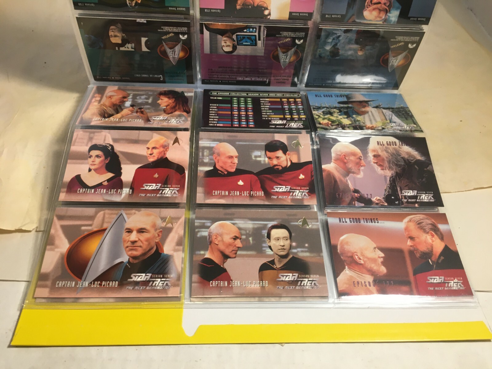 STAR TREK THE NEXT GENERATION SEASON 7 (1999) Complete Trading Card Set #637-739 - Picture 9 of 11