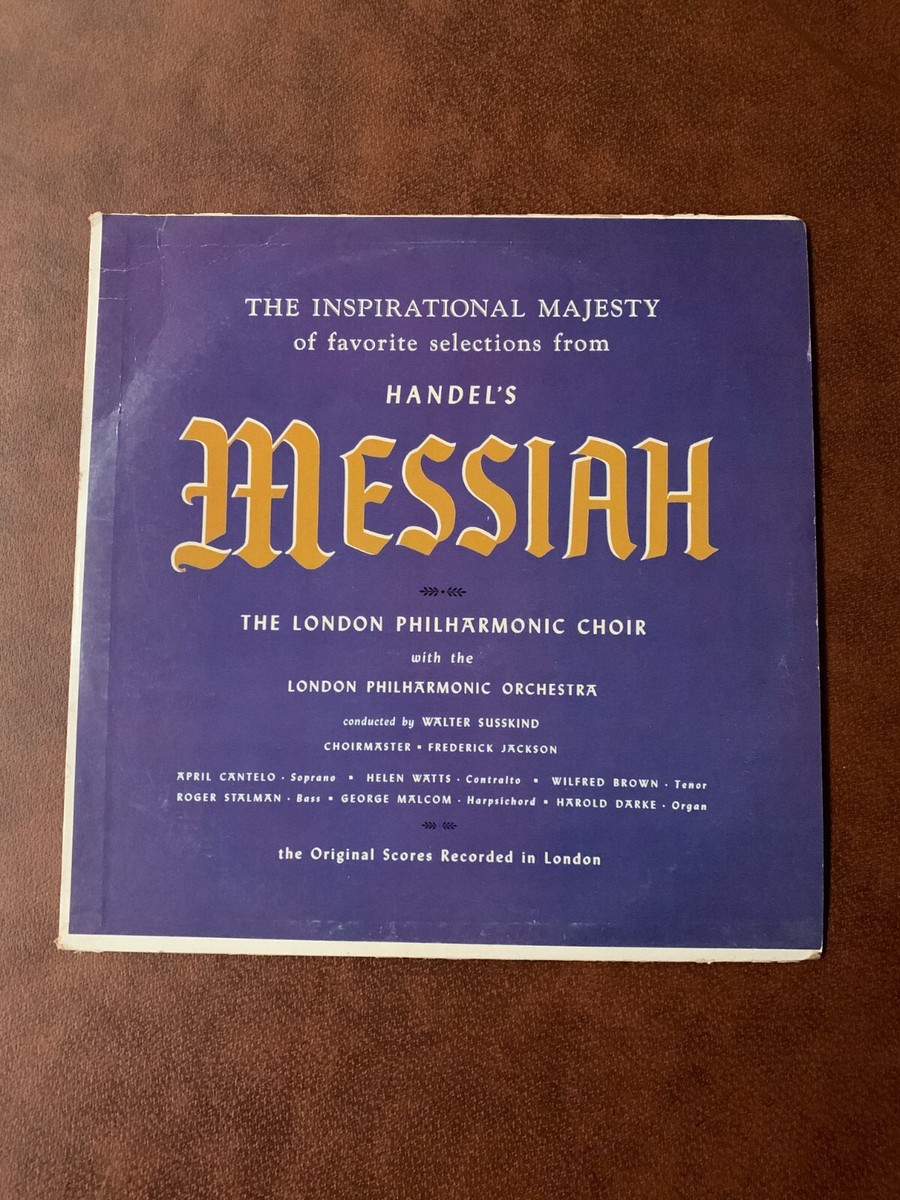 【希少USプロモ2LP】Handel's Messiah レコード George Frideric Handel Handel's Messiah UK Vinyl LP 12