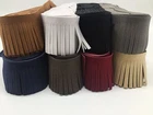 FAUX SUEDE FRINGE TRIM, 5CM WIDE