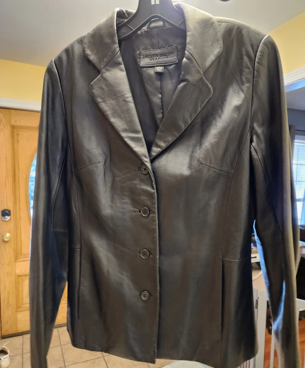 Jaclyn smith leather jacket sale