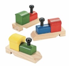 NEW NIB 12 TRAIN-SHAPED WHISTLES - TOYS - 12 PIECES