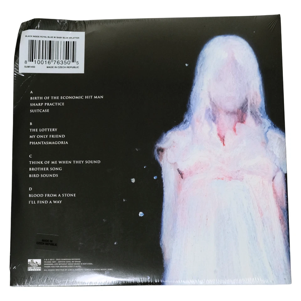 Circa Survive - Violent Waves, Black in Blue w/Baby Blue Splatter Vinyl (OPENED) - Image 2 of 4