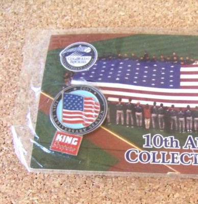 2002 Colorado Rockies pin #9 Coca-Cola King Soopers 10th Anniversary year