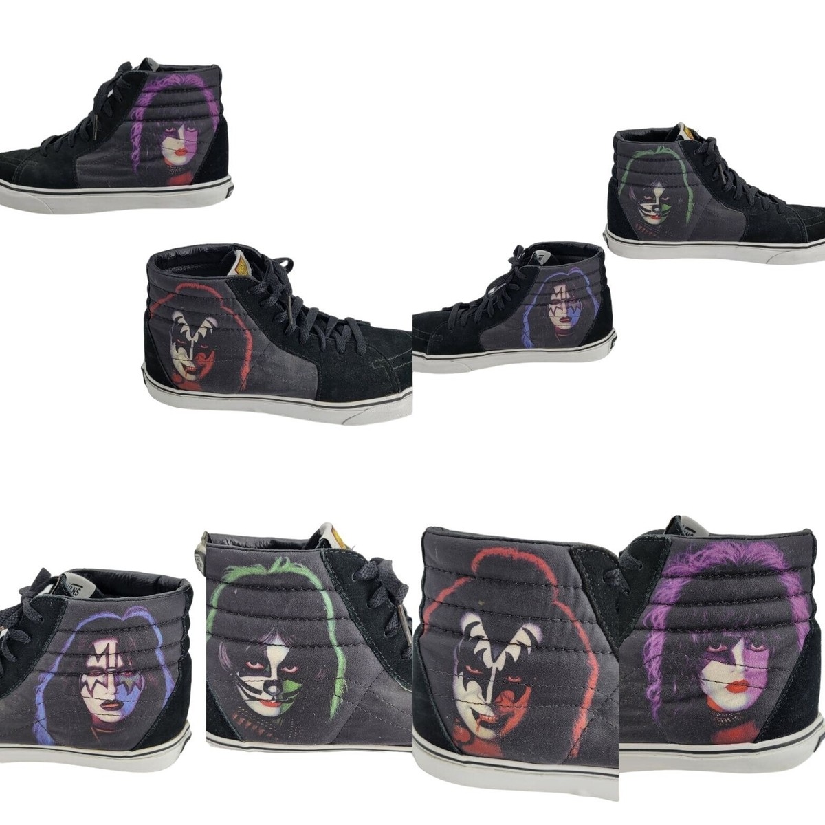 Vans SK8 Hi Top Kiss Sneakers 12 Solo Album Faces Skateboard