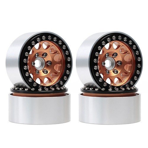 INJORA 1.9" CNC Beadlock RC Wheel Rims for SCX10 & SCX10 90046 TRX4,YQW01,4PCS - Picture 30 of 33