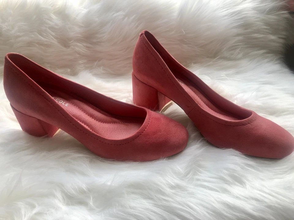 Kenneth Cole Talla 5.5 Barbie Rosa Gamuza Bomba Cura Foto 2 de 4