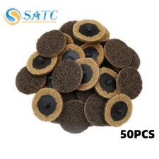 50PACK 2 in Coarse Surface Conditioning Roll Lock Die Grinder Sanding Disc Pads