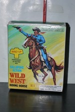 80'S VINTAGE WIND UP GALLOPING WILD WEST RIDING HORSE TOY BOXED NOT WORKING