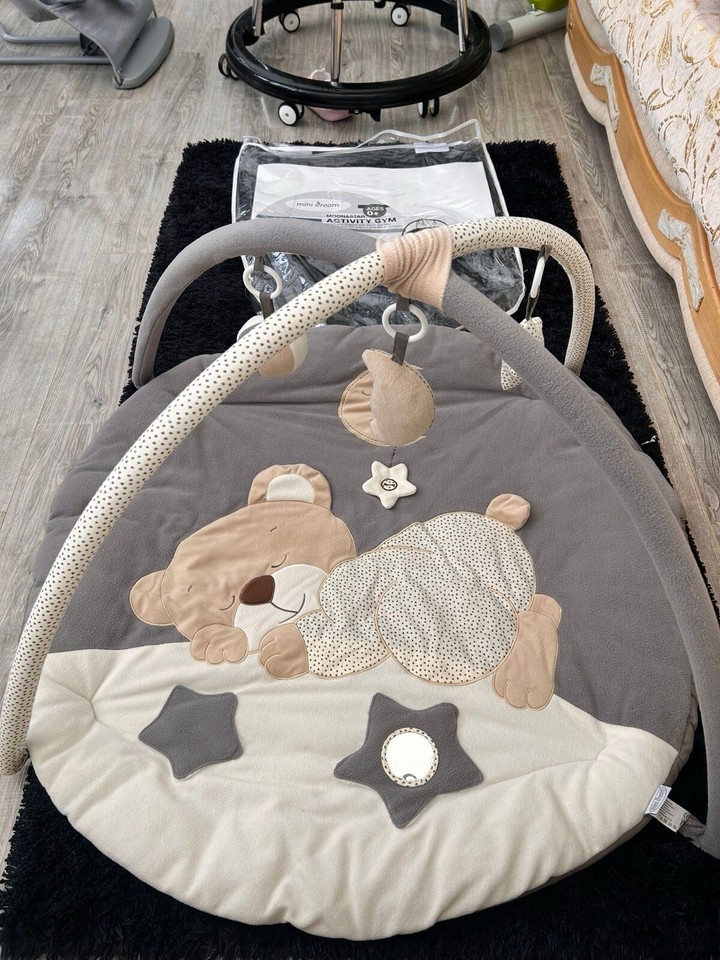 Baby Activity Play Gym Sensory Toys Playmat Cute Soft Activity Crawling