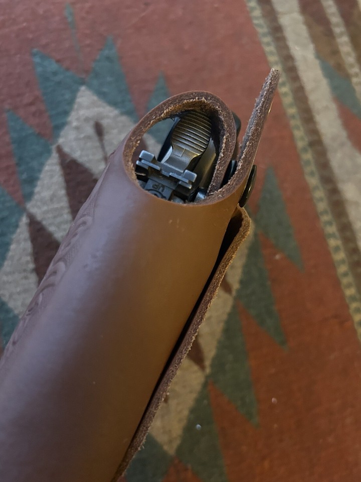 Ruger Revolver Thumb Break Holster, Leather Pancake Holster Ruger Revolver Thumb Break Holster, Leather Pancake Holster