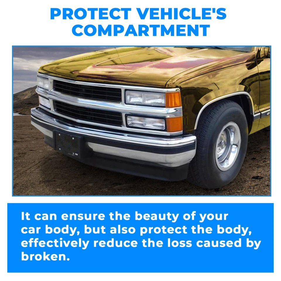 Front Bumper Kit Deflector For 1988-2000 Chevrolet GMC C/K 1500 2500 3500 Yukon - Изображение 3 из 4