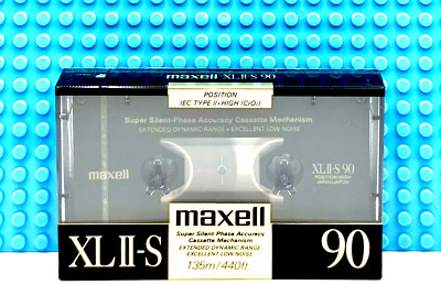 MAXELL XLII-S  90   1988  USA   TYPE II   BLANK CASSETTE TAPE (1) (SEALED)