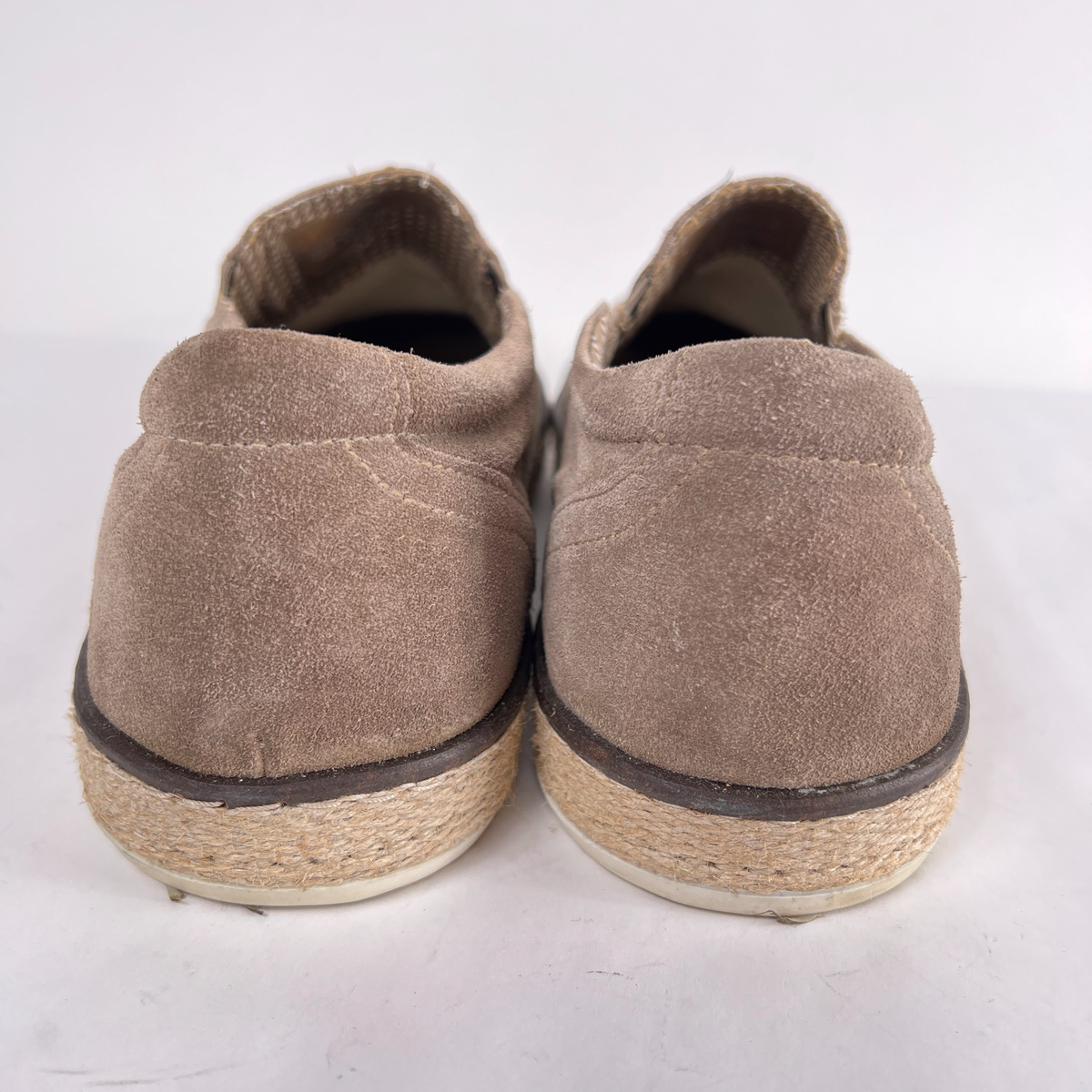 Roan Melvern Gray Suede Slip On Laser Cut Espadrille Rubber  display picture 3