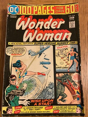 100 Page Wonder Woman issue 214 November 1974 - Free Post